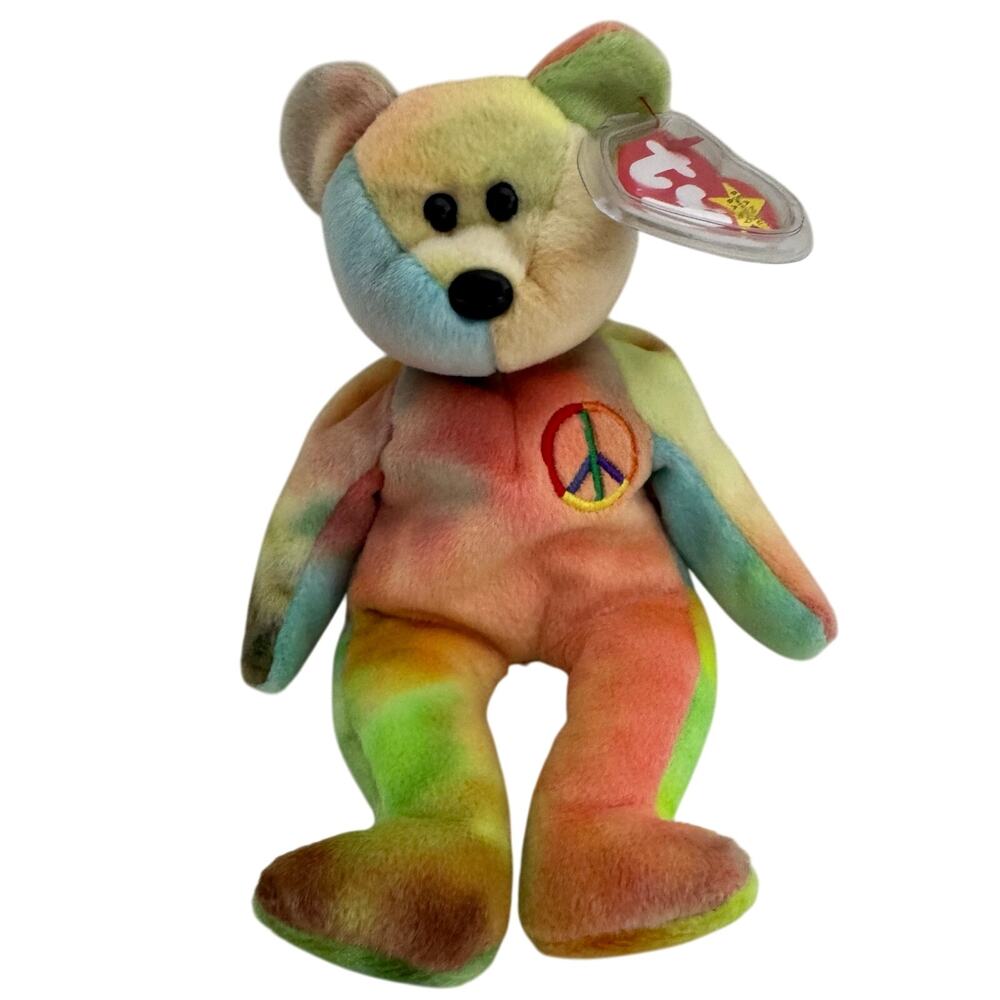 Ty Beanie Babies 1996 Peace Bear with Tag